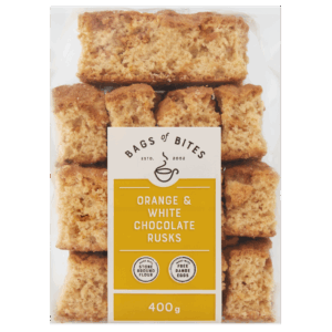 Orange & White Chocolate Rusks